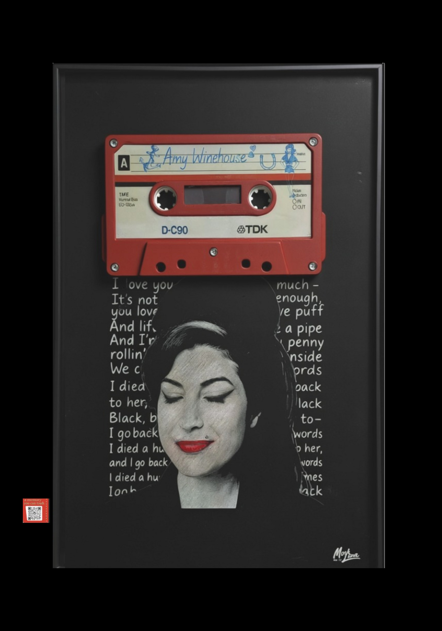 Obra Tangible dedicada a Amy Winehouse