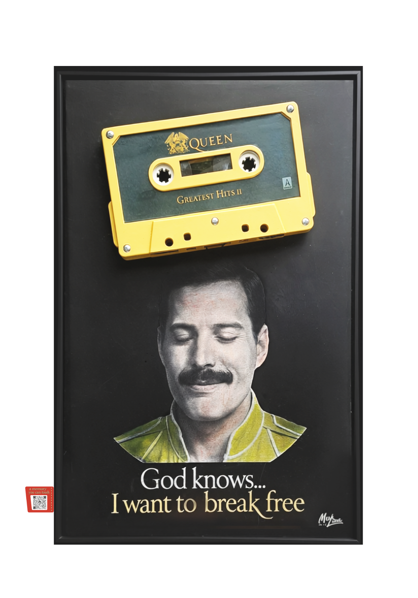 Obra Tangible dedicada a Freddie Mercury