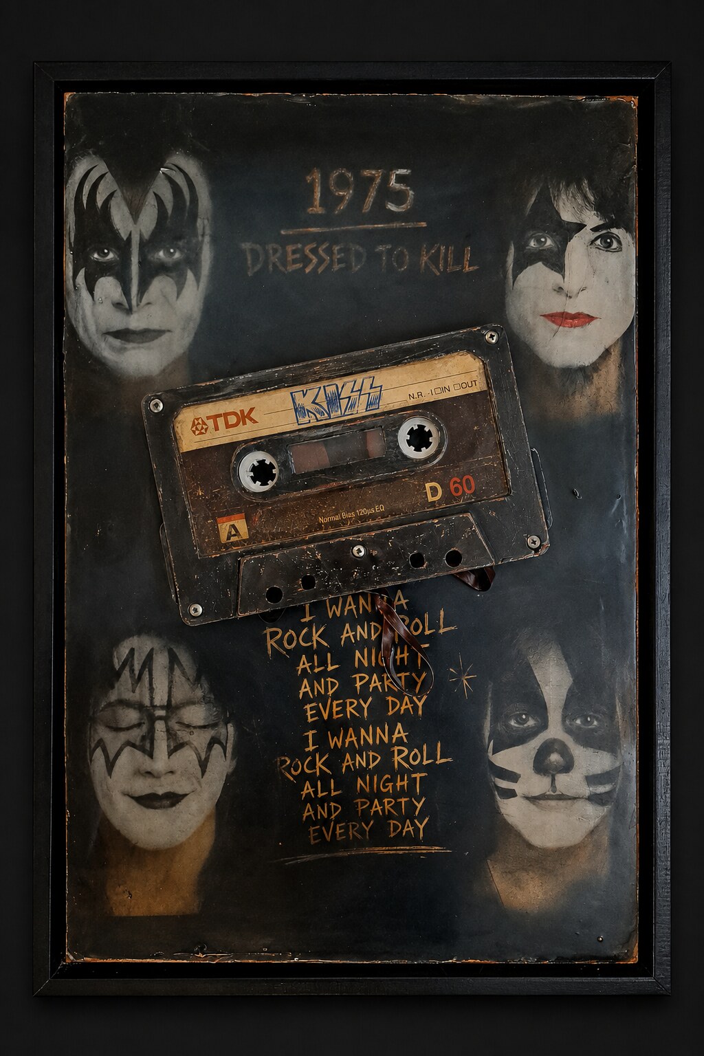 Obra Tangible dedicada a Kiss
