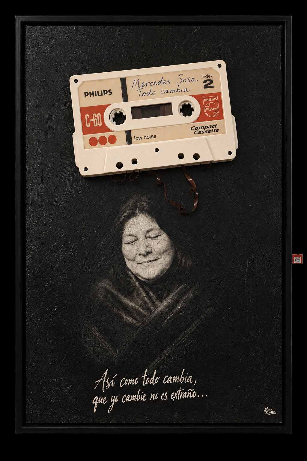 Obra Tangible dedicada a Mercedes Sosa